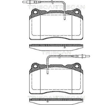 Sada brzdových destiček, kotoučová brzda TRISCAN 8110 28032