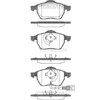 Sada brzdových destiček, kotoučová brzda TRISCAN 8110 29040
