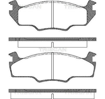 Sada brzdových destiček, kotoučová brzda TRISCAN 8110 29102