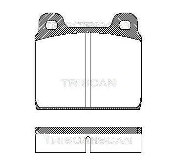 Sada brzdových destiček, kotoučová brzda TRISCAN 8110 29211