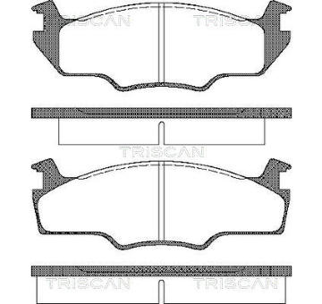 Sada brzdových destiček, kotoučová brzda TRISCAN 8110 29237