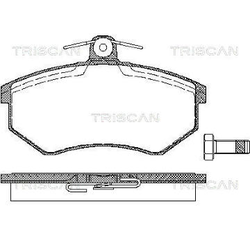 Sada brzdových destiček, kotoučová brzda TRISCAN 8110 29934