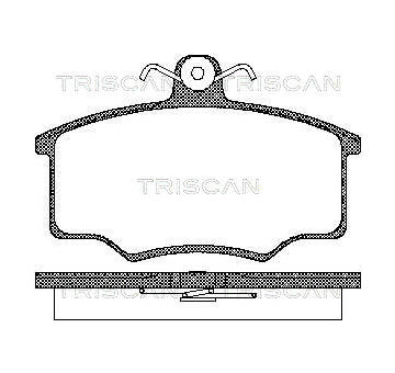Sada brzdových destiček, kotoučová brzda TRISCAN 8110 29945