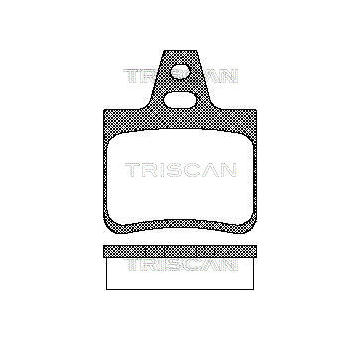 Sada brzdových destiček, kotoučová brzda TRISCAN 8110 38933