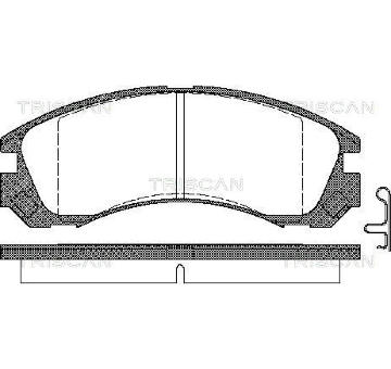 Sada brzdových destiček, kotoučová brzda TRISCAN 8110 42013