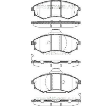 Sada brzdových destiček, kotoučová brzda TRISCAN 8110 43012