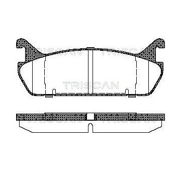 Sada brzdových destiček, kotoučová brzda TRISCAN 8110 50020