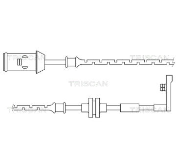 Vystrazny kontakt, opotrebeni oblozeni TRISCAN 8115 24013