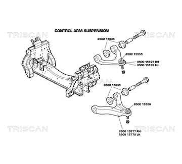 Řídicí páka, zavěšení kol TRISCAN 8500 15576