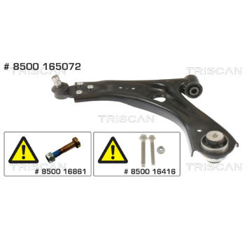 Řídicí páka, zavěšení kol TRISCAN 8500 165072