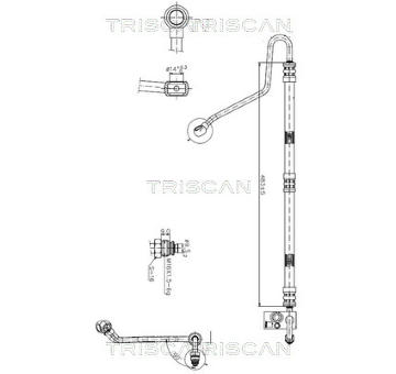 Hydraulická hadice, řízení TRISCAN 8516 11007