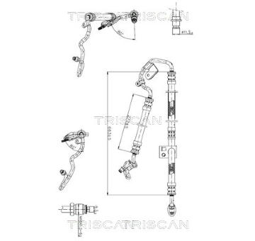 Hydraulická hadice, řízení TRISCAN 8516 23009