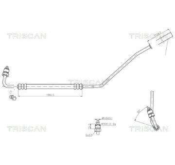 Hydraulická hadice, řízení TRISCAN 8516 29027