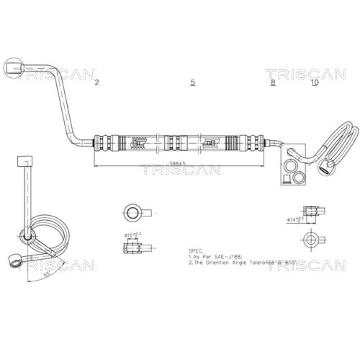 Hydraulická hadice, řízení TRISCAN 8516 29037