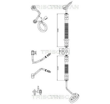 Hydraulická hadice, řízení TRISCAN 8516 29079