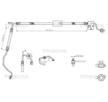 Hydraulická hadice, řízení TRISCAN 8516 43008