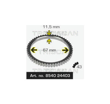 Snimaci krouzek, ABS TRISCAN 8540 24403