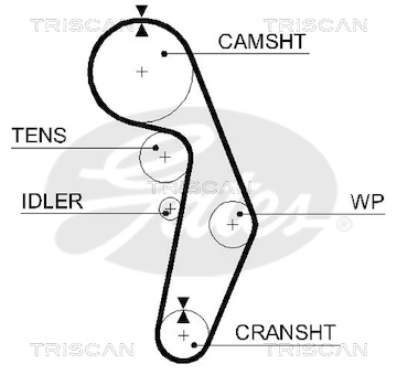 Ozubený řemen TRISCAN 8645 5491XS