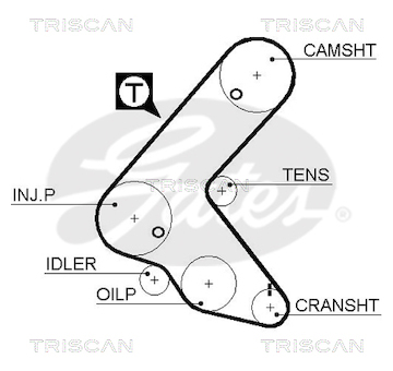Ozubený řemen TRISCAN 8645 5563XS
