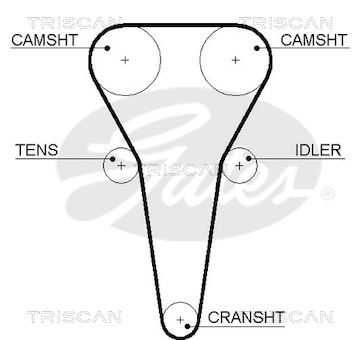 Ozubený řemen TRISCAN 8645 5567XS