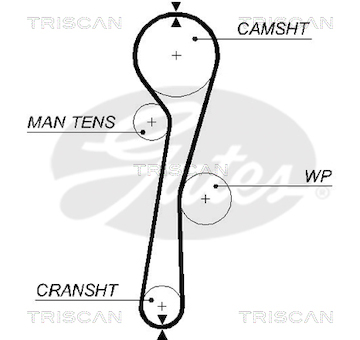 Ozubený řemen TRISCAN 8645 5577XS