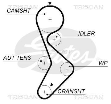 Ozubený řemen TRISCAN 8645 5579XS