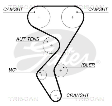 Ozubený řemen TRISCAN 8645 5581XS