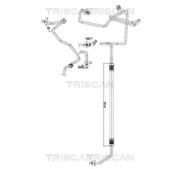 Vysokotlaké / nízkotlaké vedení, klimatizace TRISCAN 9010 10035