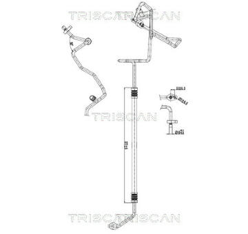 Vysokotlaké / nízkotlaké vedení, klimatizace TRISCAN 9010 10037