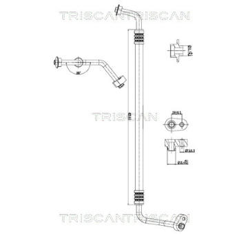 Vysokotlaké / nízkotlaké vedení, klimatizace TRISCAN 9010 10049