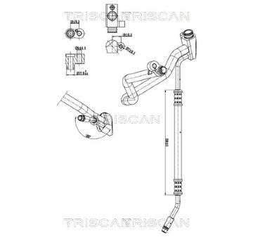 Vysokotlaké / nízkotlaké vedení, klimatizace TRISCAN 9010 11008
