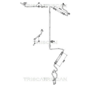 Vysokotlaké / nízkotlaké vedení, klimatizace TRISCAN 9010 11011