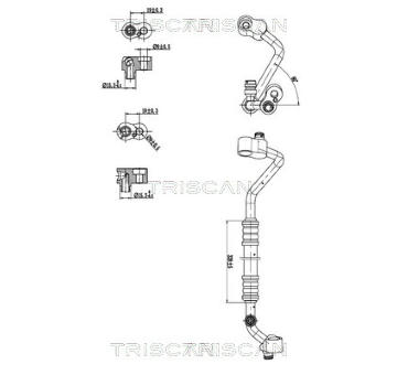 Vysokotlaké / nízkotlaké vedení, klimatizace TRISCAN 9010 11018