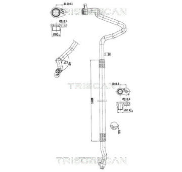 Vysokotlaké / nízkotlaké vedení, klimatizace TRISCAN 9010 11030