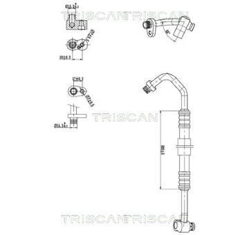 Vysokotlaké / nízkotlaké vedení, klimatizace TRISCAN 9010 11035