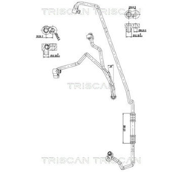 Vysokotlaké / nízkotlaké vedení, klimatizace TRISCAN 9010 11039