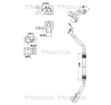 Vysokotlaké / nízkotlaké vedení, klimatizace TRISCAN 9010 11042