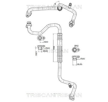Vysokotlaké / nízkotlaké vedení, klimatizace TRISCAN 9010 14001