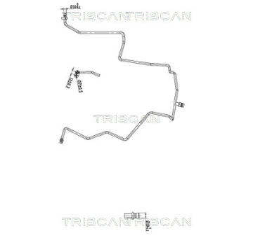 Vysokotlaké / nízkotlaké vedení, klimatizace TRISCAN 9010 14006