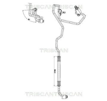 Vysokotlaké / nízkotlaké vedení, klimatizace TRISCAN 9010 15005