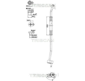 Vysokotlaké / nízkotlaké vedení, klimatizace TRISCAN 9010 16005