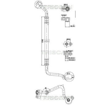 Vysokotlaké / nízkotlaké vedení, klimatizace TRISCAN 9010 16012