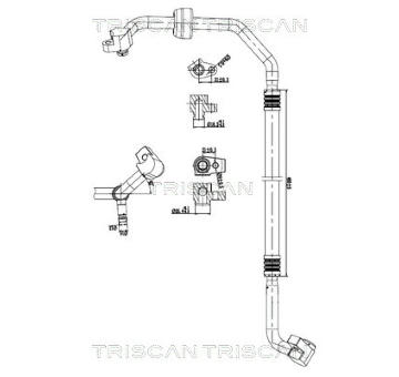 Vysokotlaké / nízkotlaké vedení, klimatizace TRISCAN 9010 16015