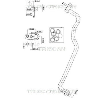 Vysokotlaké / nízkotlaké vedení, klimatizace TRISCAN 9010 16018