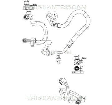 Vysokotlaké / nízkotlaké vedení, klimatizace TRISCAN 9010 16021