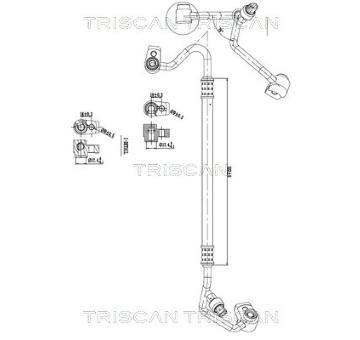 Vysokotlaké / nízkotlaké vedení, klimatizace TRISCAN 9010 16037