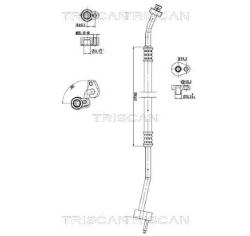Vysokotlaké / nízkotlaké vedení, klimatizace TRISCAN 9010 16042