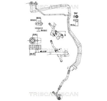 Vysokotlaké / nízkotlaké vedení, klimatizace TRISCAN 9010 16046