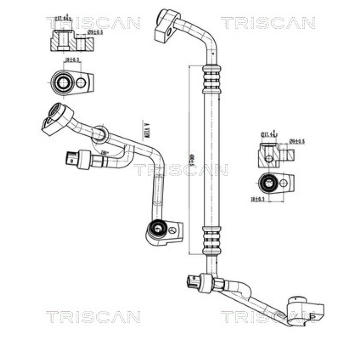 Vysokotlaké / nízkotlaké vedení, klimatizace TRISCAN 9010 16059