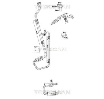 Vysokotlaké / nízkotlaké vedení, klimatizace TRISCAN 9010 16066